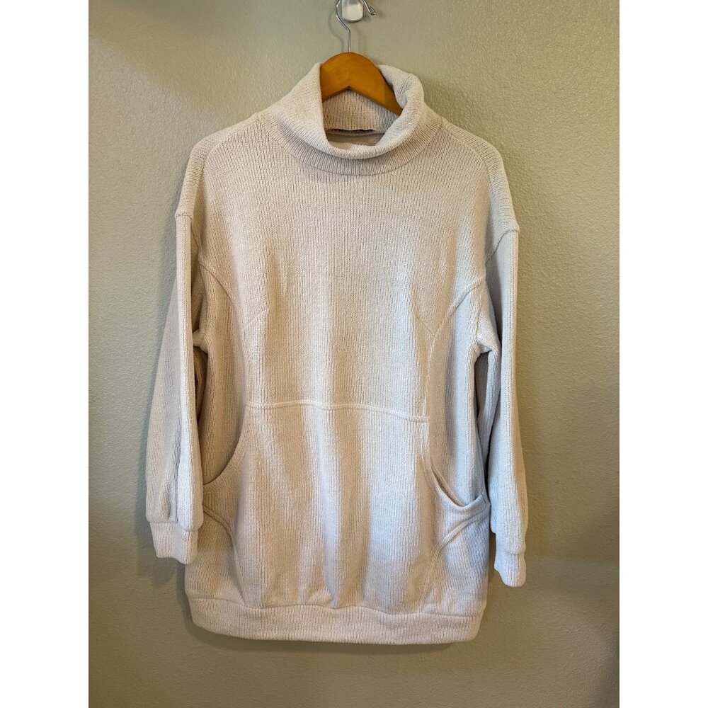 Free People‎ Beach Women's Cream Ribbed Pullover Sweater Small